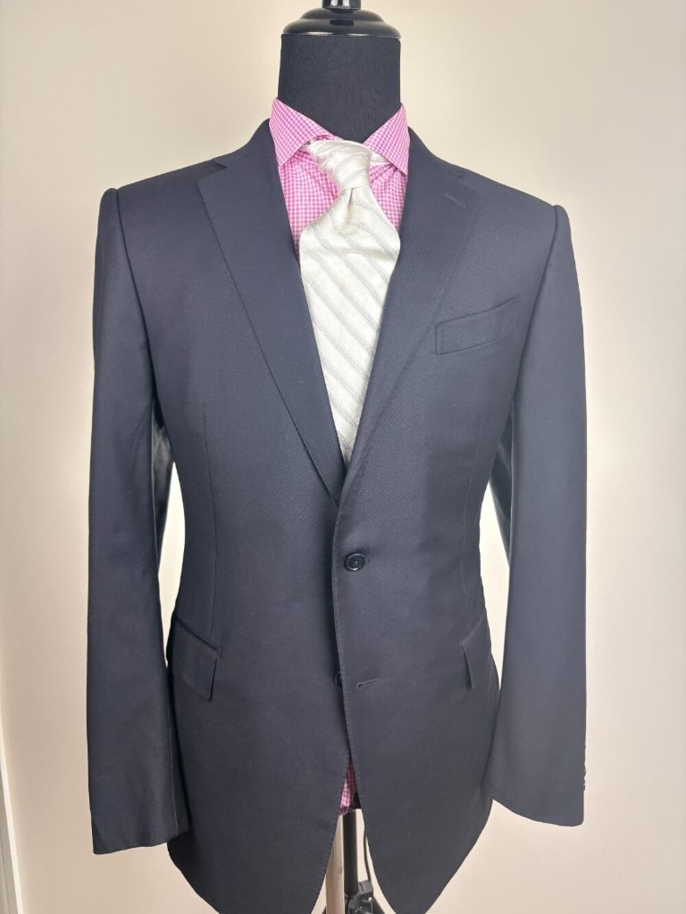 RECENT Ermenegildo ZEGNA Modern 2-Button Navy Blazer / Sport Jacket 44 L / R e54